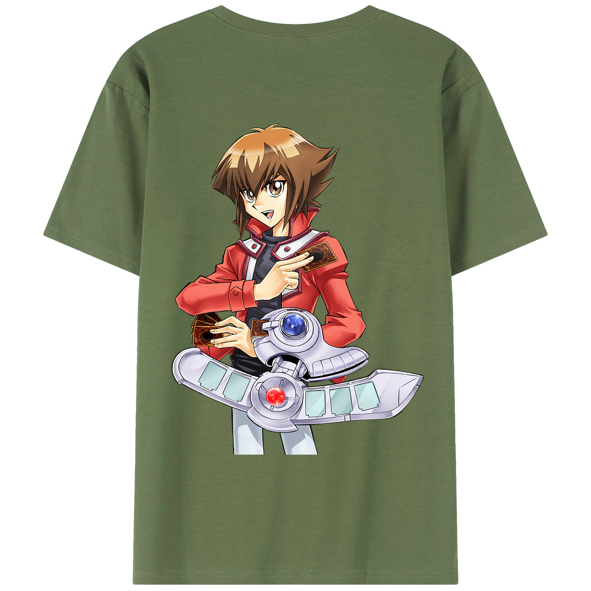 （画像用） 遊☆戯☆王 Yu-Gi-Oh! 綿100％ メンズ半袖Tシャツ（バックプリント） 通気性